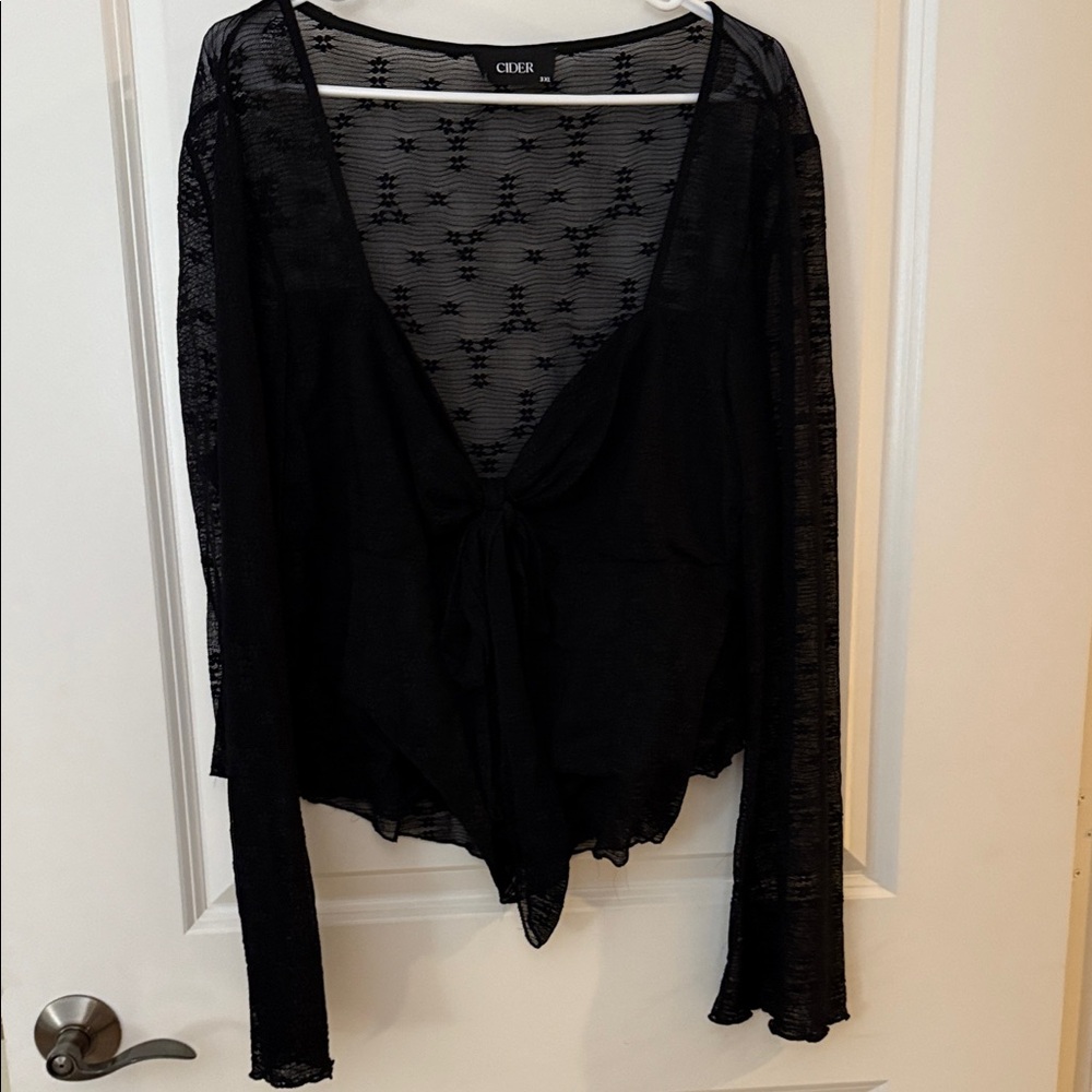 Cider Black Lace Blouse